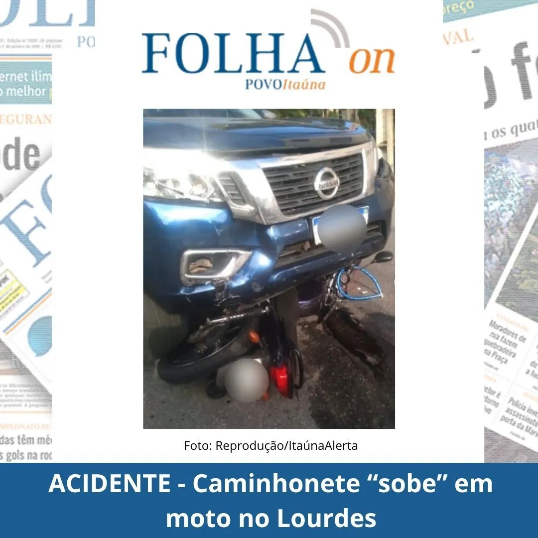 Acidente grave no bairro Lourdes deixa motociclista ferido