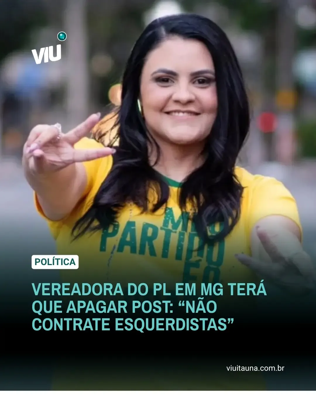 Justiça manda vereadora apagar post contra contratação de esquerdistas