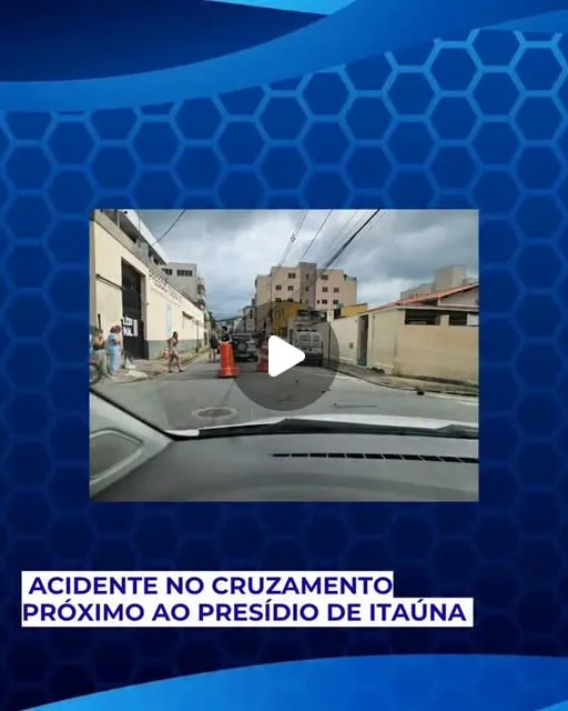 Acidente no cruzamento próximo ao presídio de Itaúna