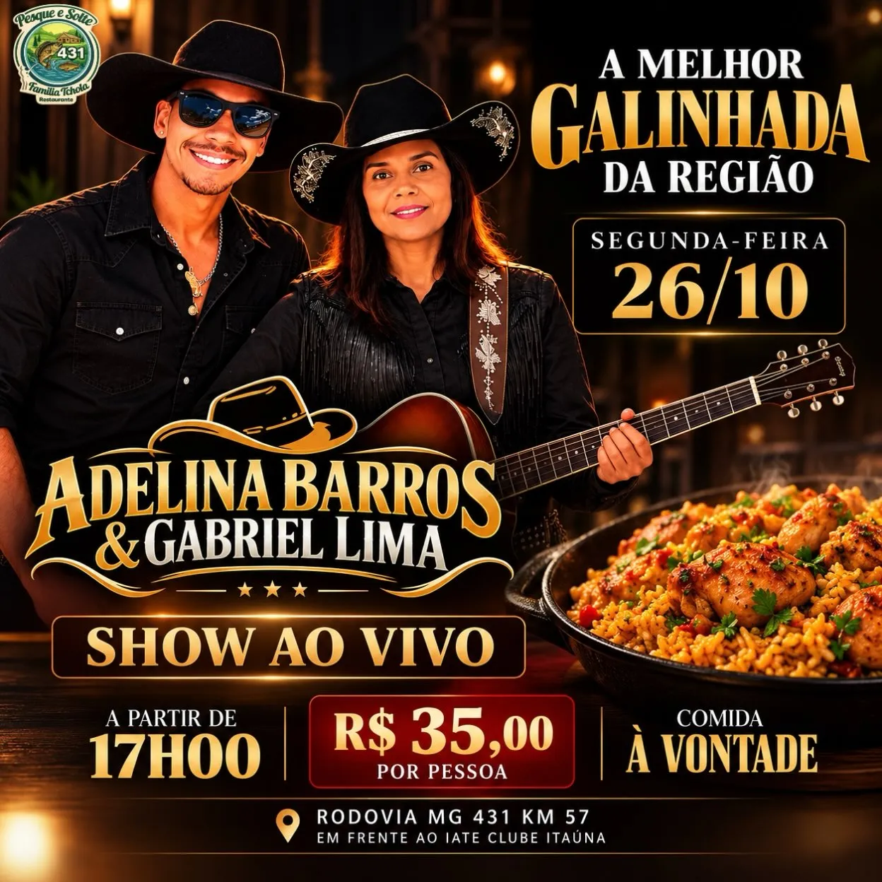 Show Sertanejo com Adelina Barros & Gabriel Lima