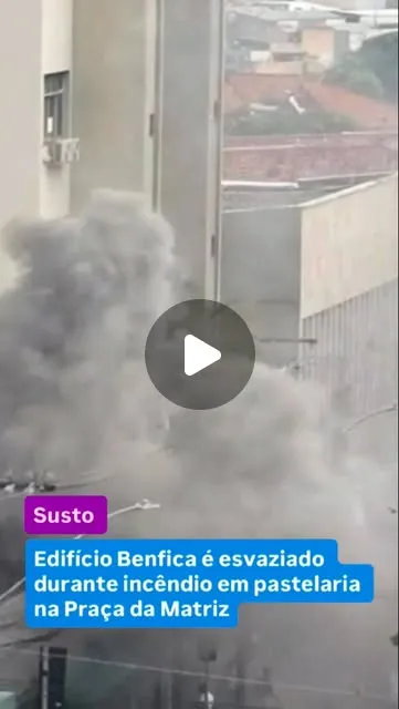 Incêndio em pastelaria no Centro