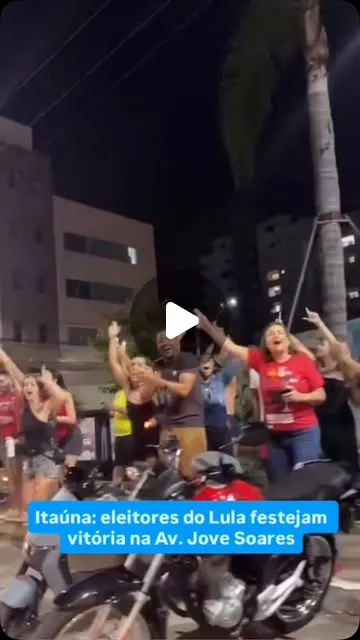 Celebração da Reeleição de Lula na Avenida Jove Soares