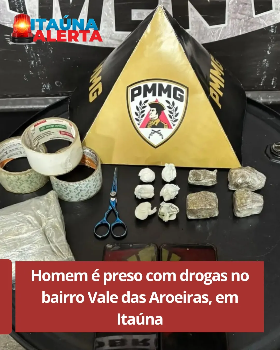 Homem de 28 anos preso por tráfico no Vale das Aroeiras