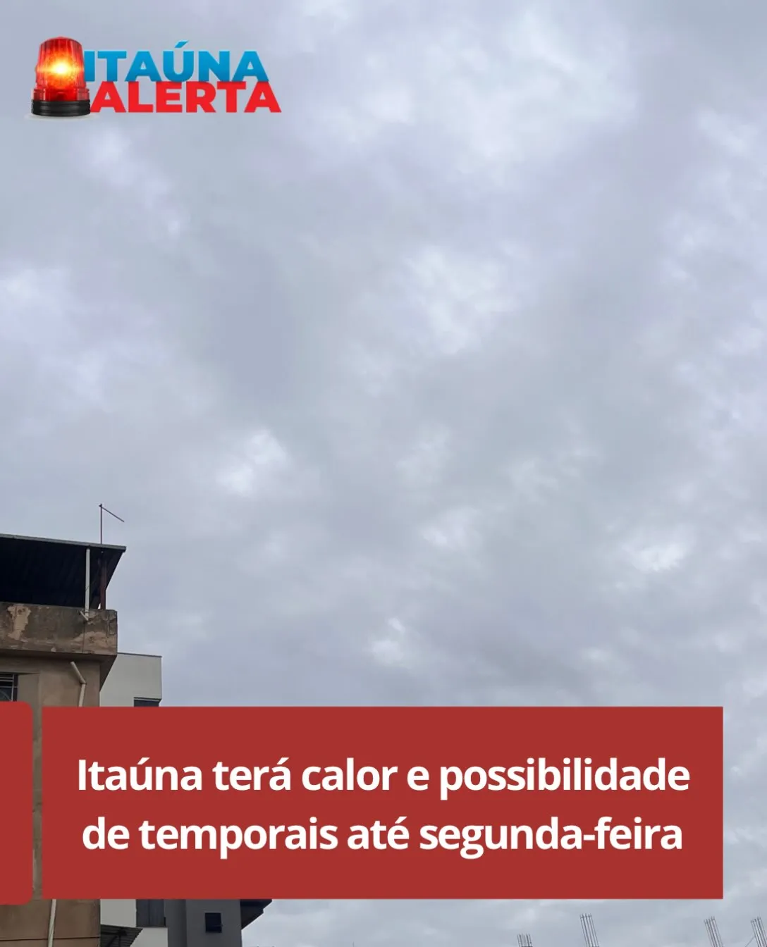 Previsão do tempo em Itaúna: calor e chuva entre 23 e 26 de outubro