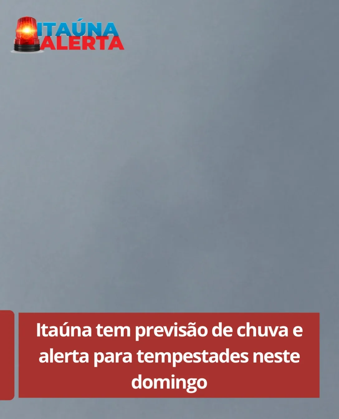 Domingo nublado com chuva e trovoadas em Itaúna