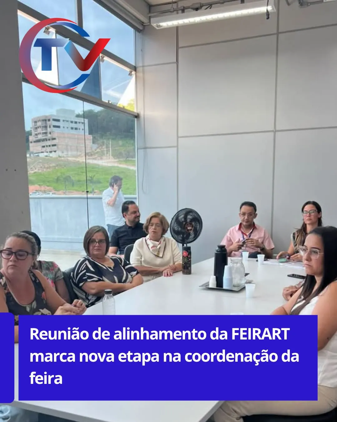Reunião de alinhamento da FEIRART na Prefeitura