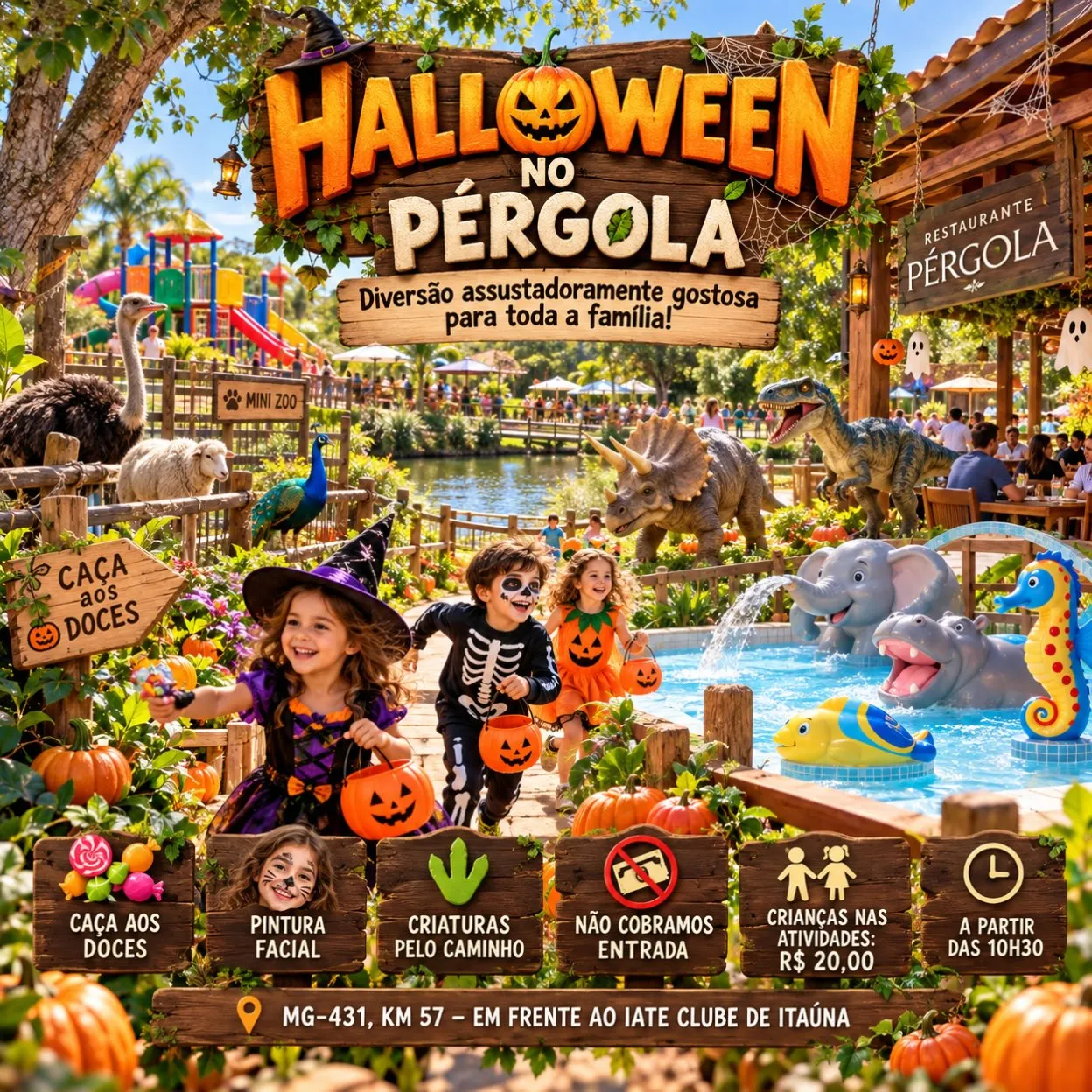 Halloween no Pérgola – sábado, 31 de outubro