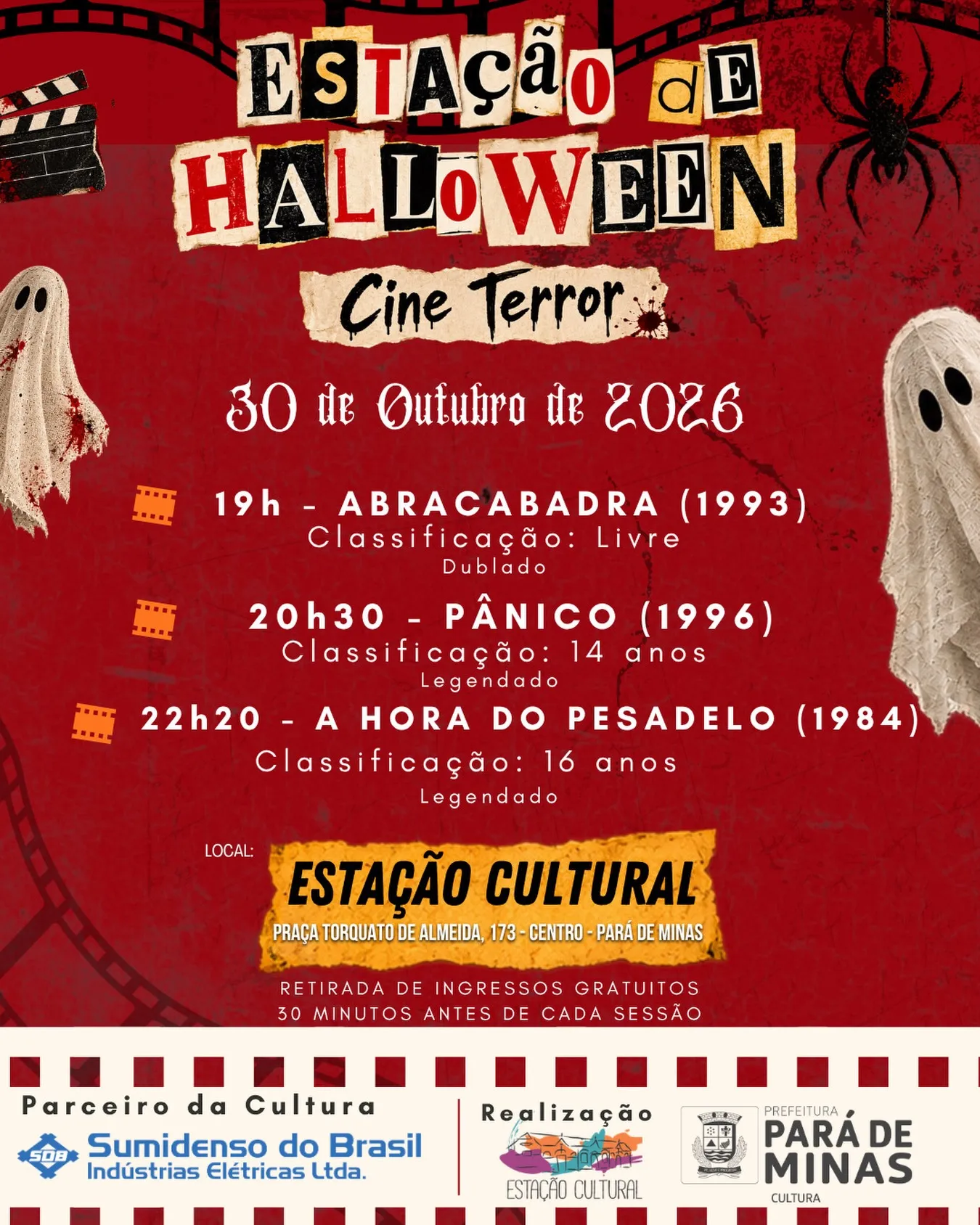Estação de Halloween – Cine Terror na Estação Cultural