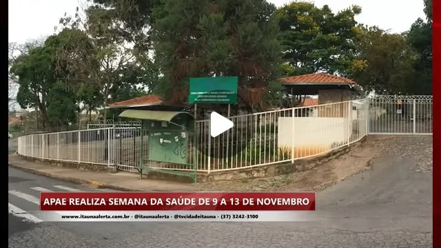 Semana da Saúde da Apae – 9 a 13 de novembro