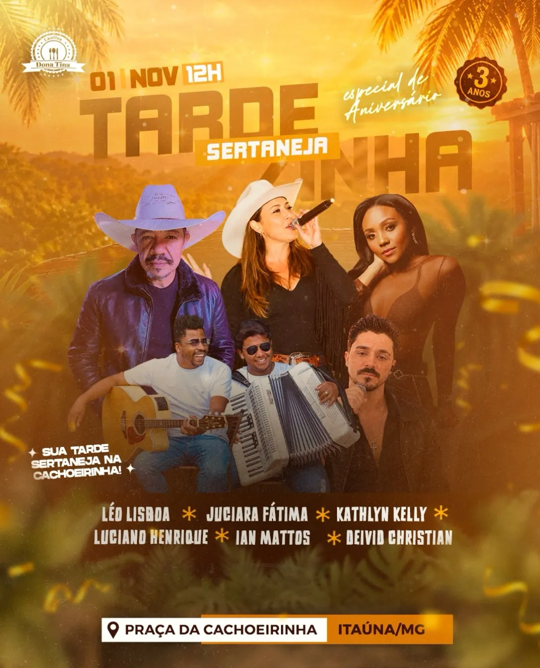Tardezinha Sertaneja na Cachoeirinha – 1º de novembro