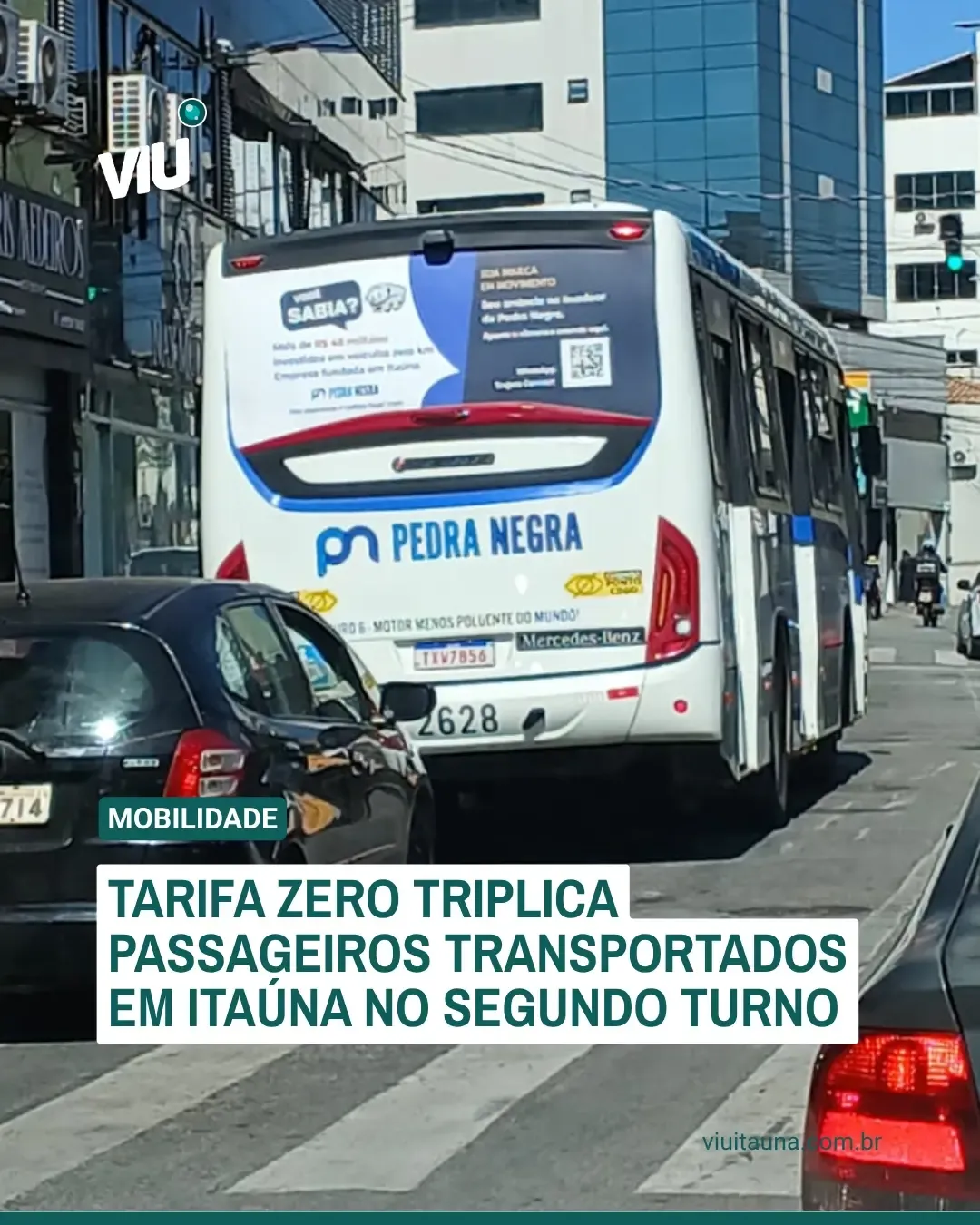 Tarifa Zero triplica passageiros em Itaúna no 2º turno