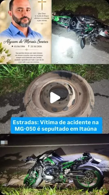 Motociclista de Itaúna morre em acidente na MG-050