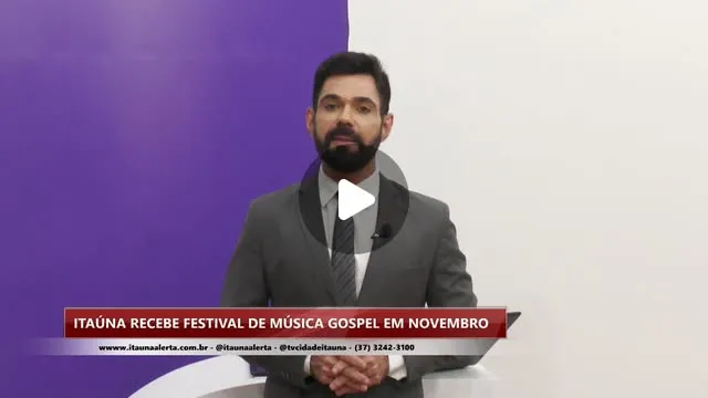 Festival de música gospel em Itaúna no dia 21 de novembro