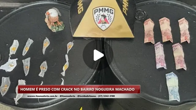 Homem preso com 49 pedras de crack no Nogueira Machado