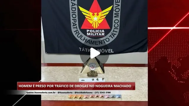 Homem é preso por suspeita de tráfico no Nogueira Machado
