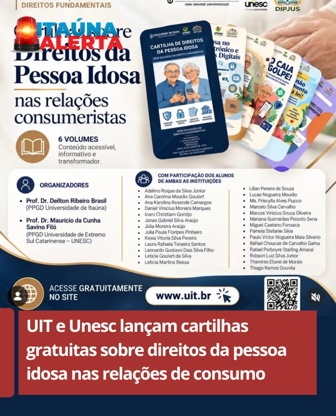 UIT lança cartilhas sobre direitos do idoso no consumo