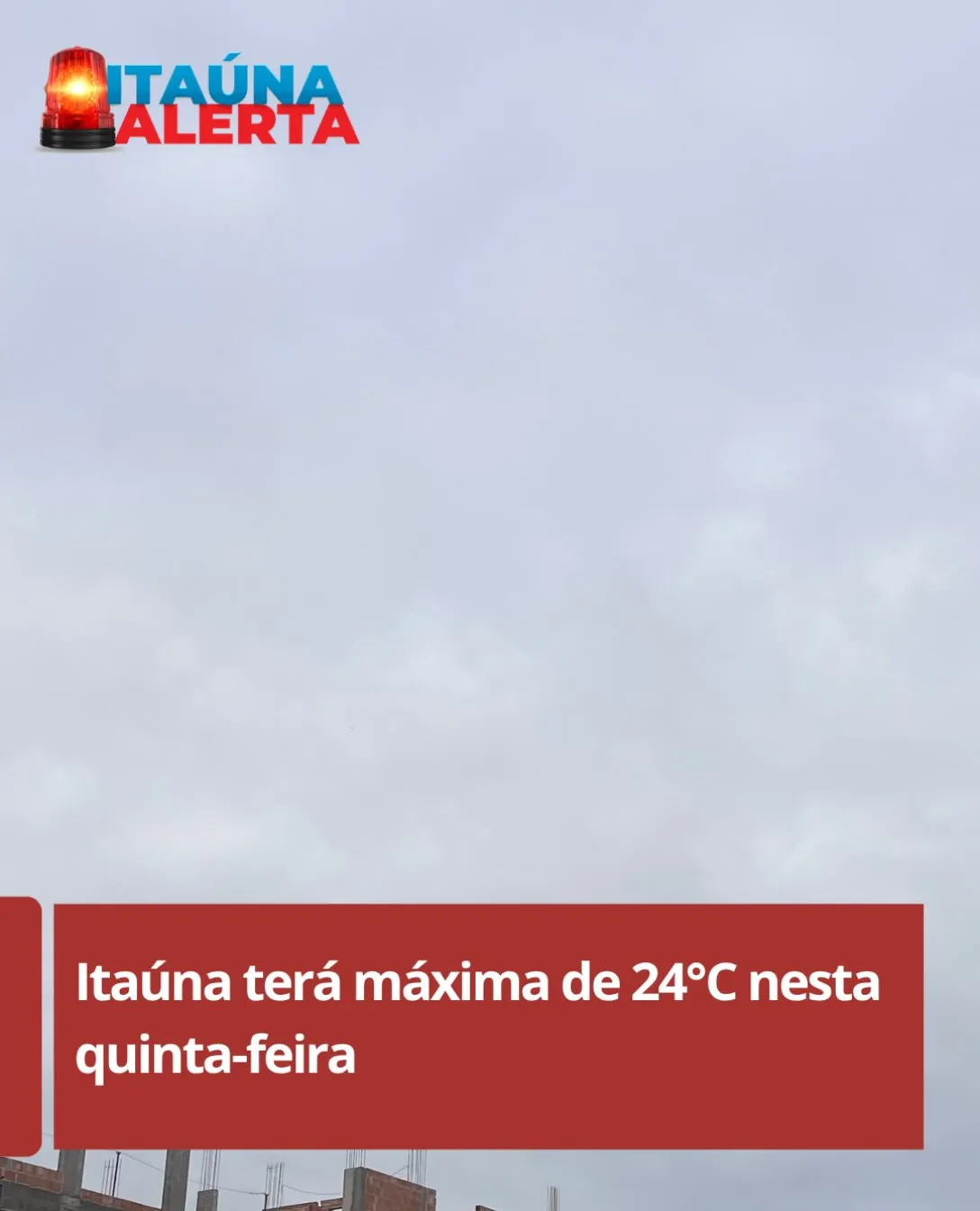 Previsão do tempo para Itaúna: céu nublado e chuva