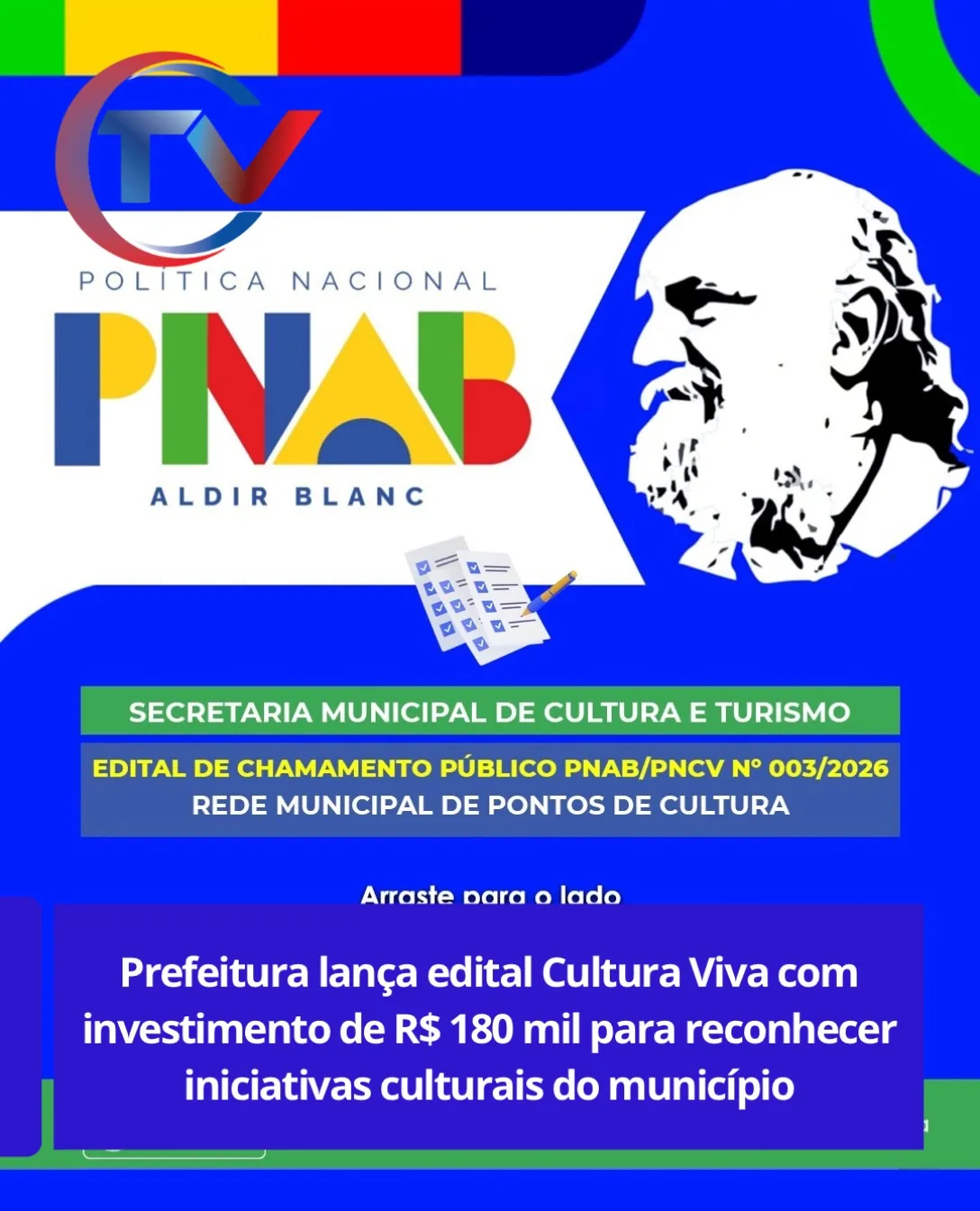 Prefeitura de Itaúna lança Prêmio Cultura Viva