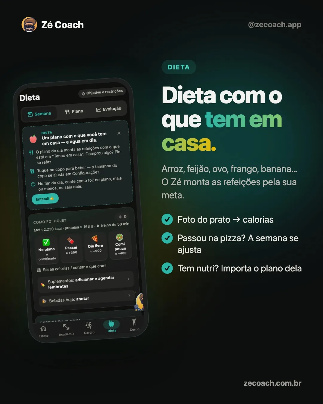 Dieta com IA: plano de refeições personalizado