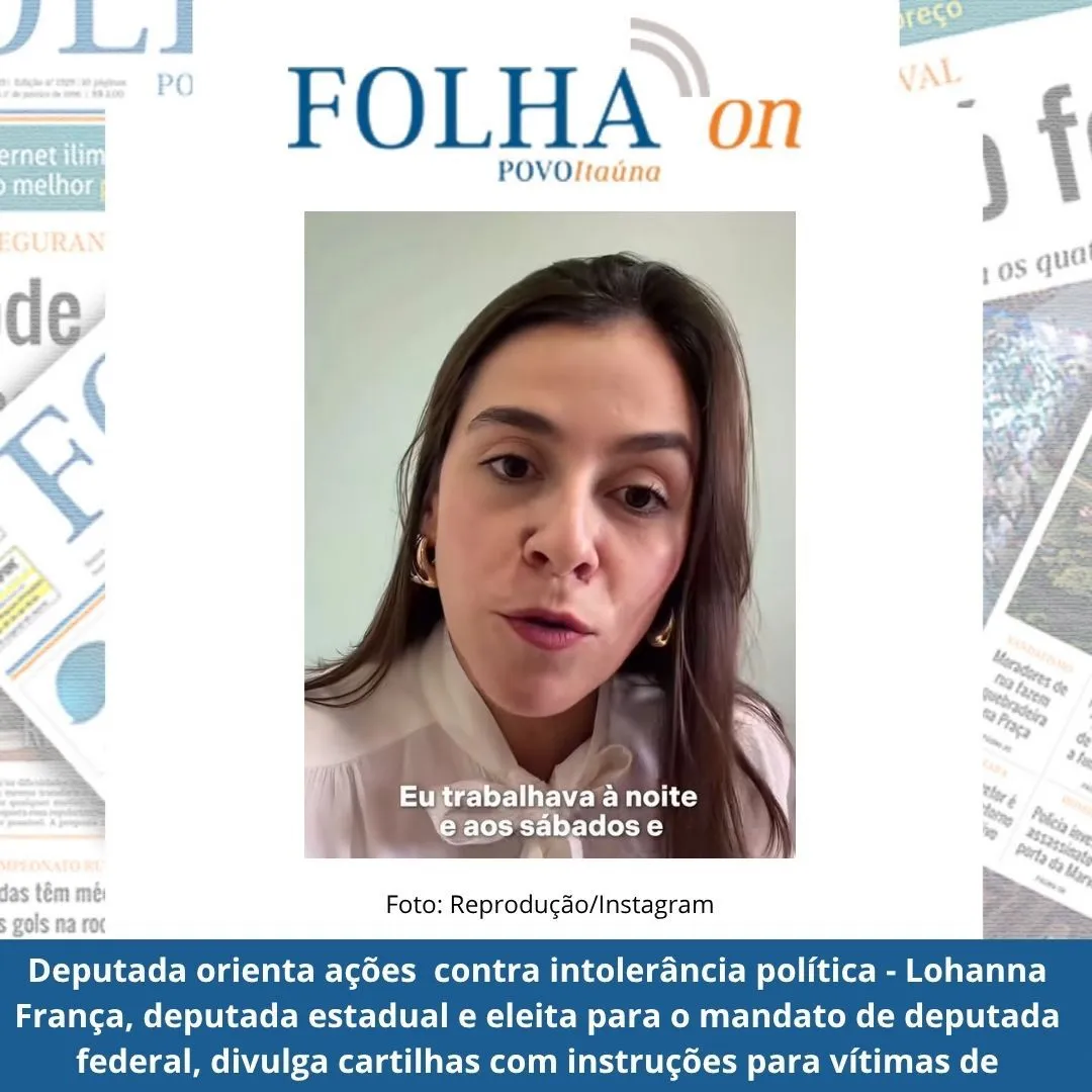 Deputada Lohanna lança cartilha contra assédio eleitoral