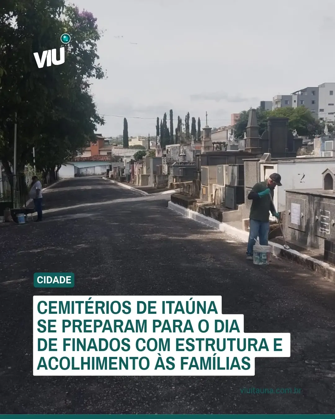 Cemitérios de Itaúna prontos para o Dia de Finados