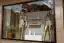 Painel de MDF estrofado  linho nas duas faces com 2 prateleiras