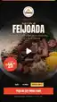 Marmita de feijoada por R$ 25 com entrega grátis