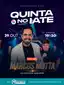 Show de Marcos Motta no Iate Clube, quinta-feira