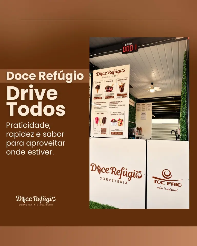 Doce Refúgio: sorveteria com duas unidades