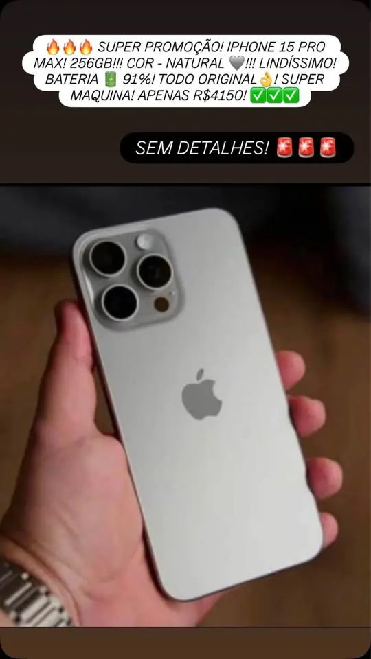 iPhone 15 Pro Max 256GB seminovo — Ville Imports