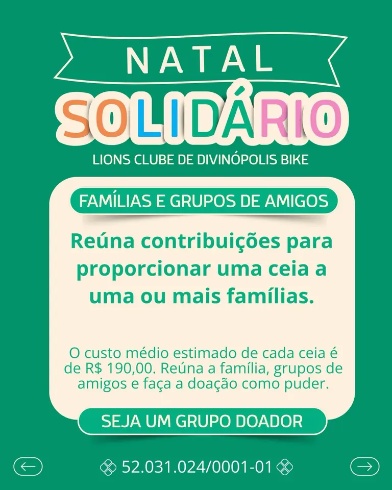 Ceia de Natal 2026 — Campanha de Solidariedade