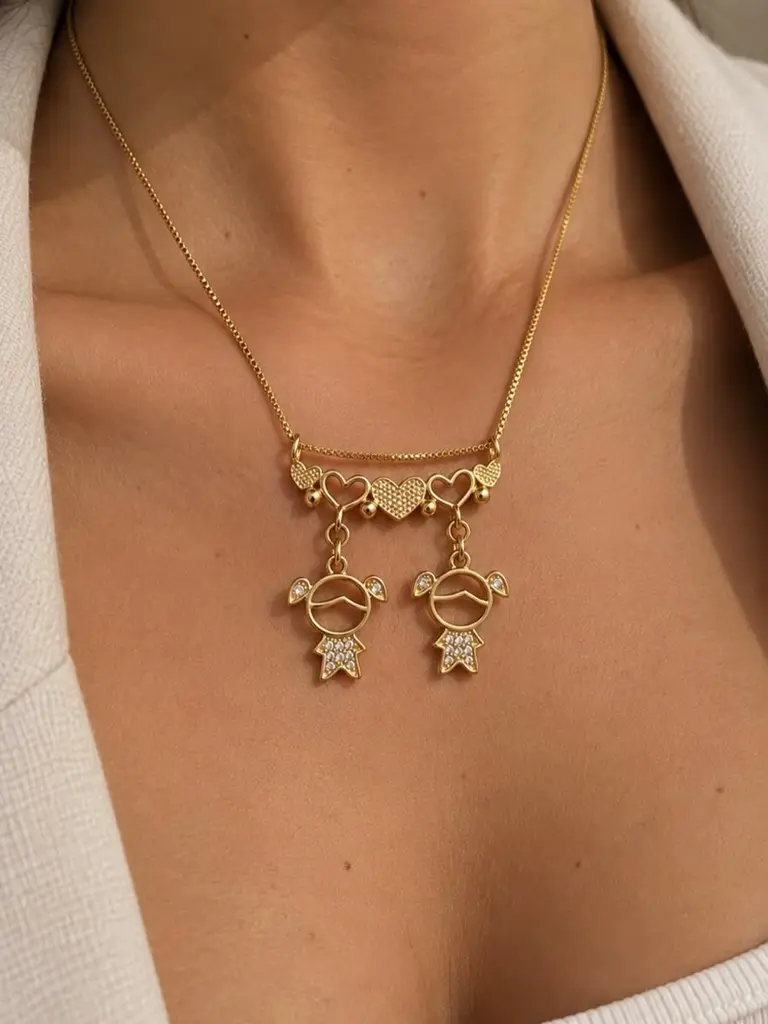 Pingentes personalizados para representar seus filhos