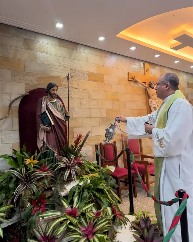 Celebração de São Judas Tadeu na Paróquia