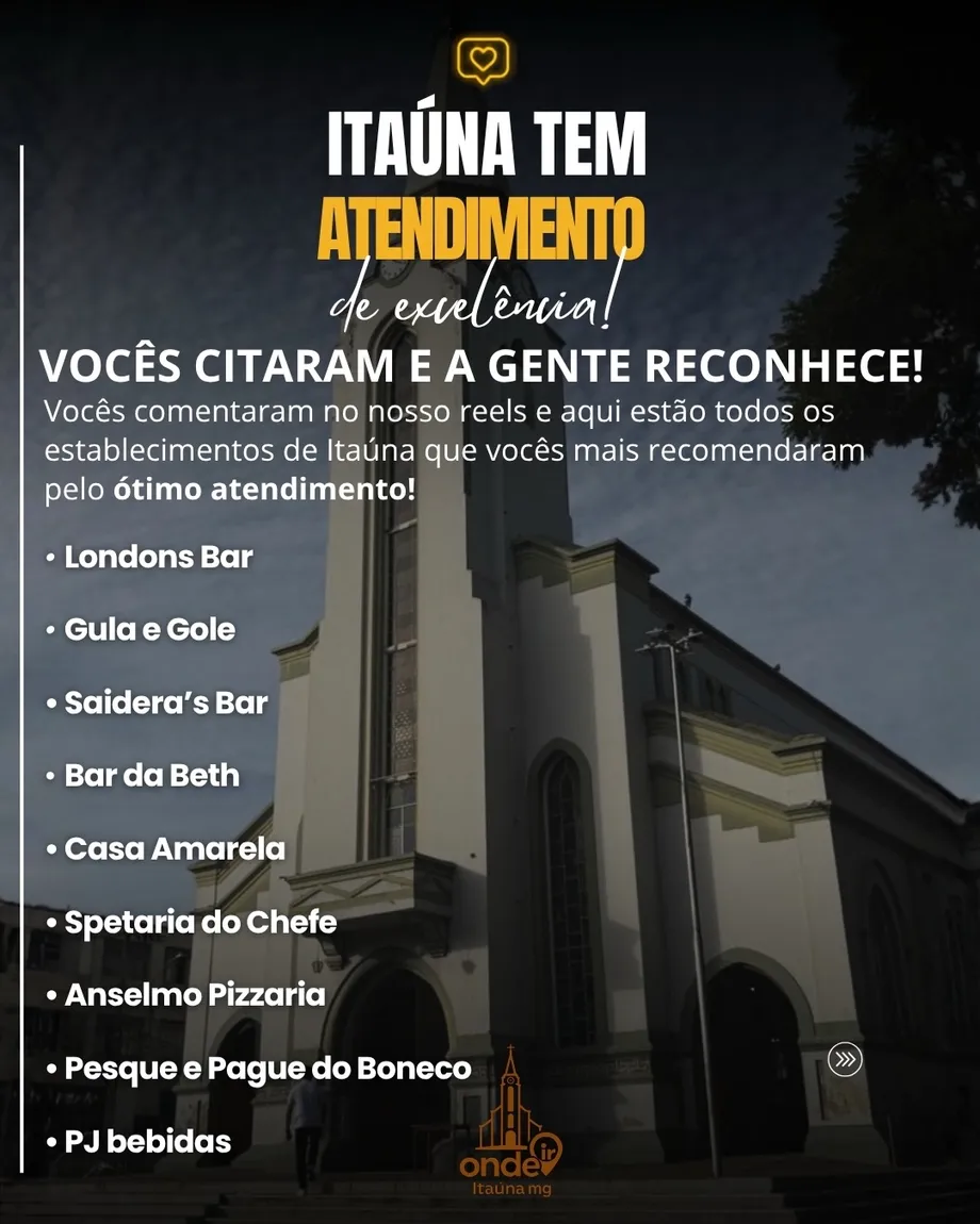Reconhecimento de Atendimento em Itaúna