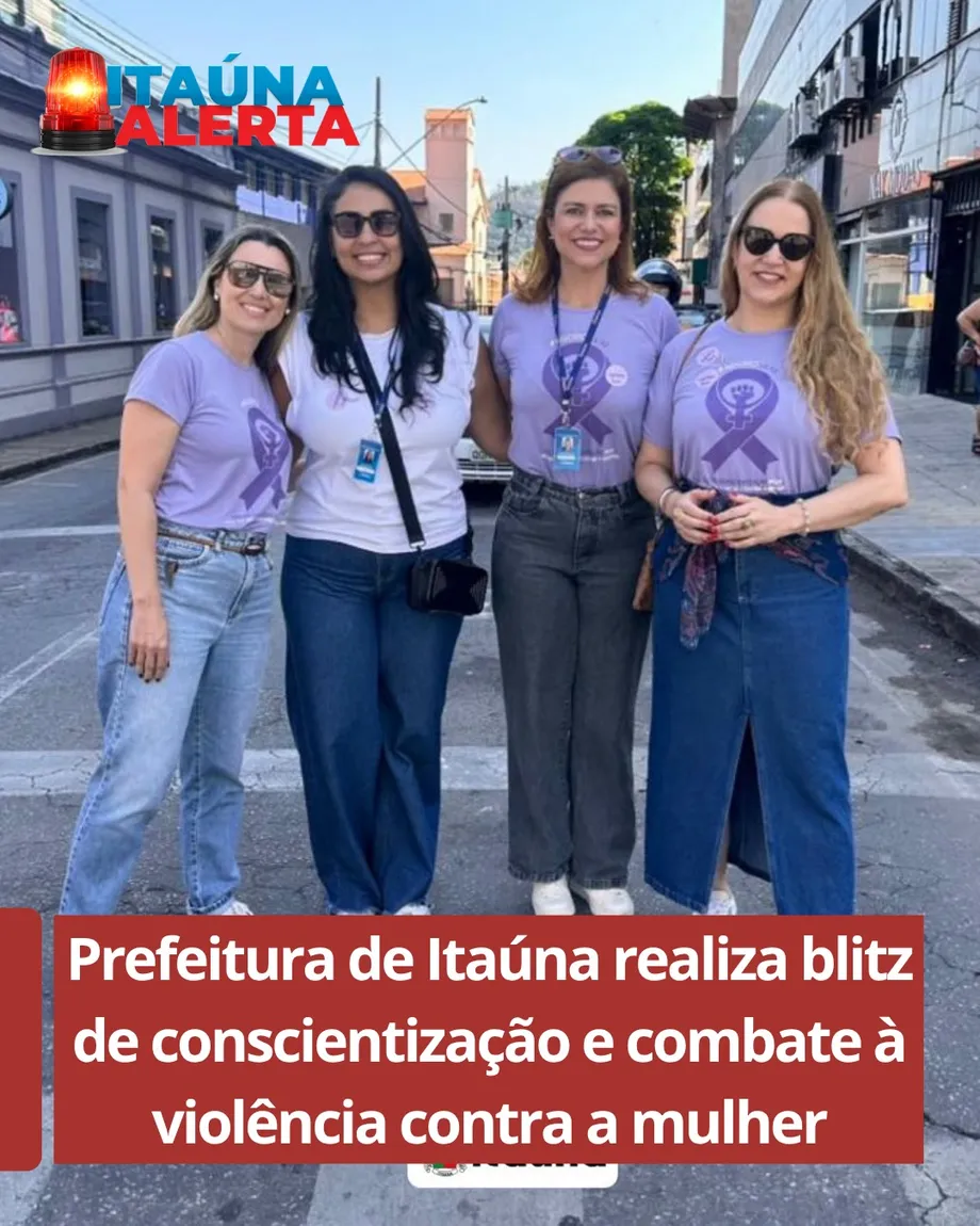 Blitz alerta sobre violência contra a mulher no Centro