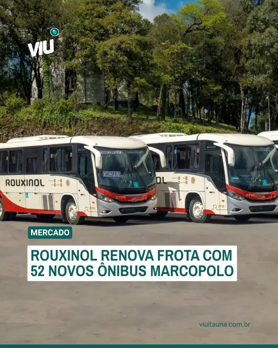 Rouxinol renova frota com 52 novos ônibus Marcopolo