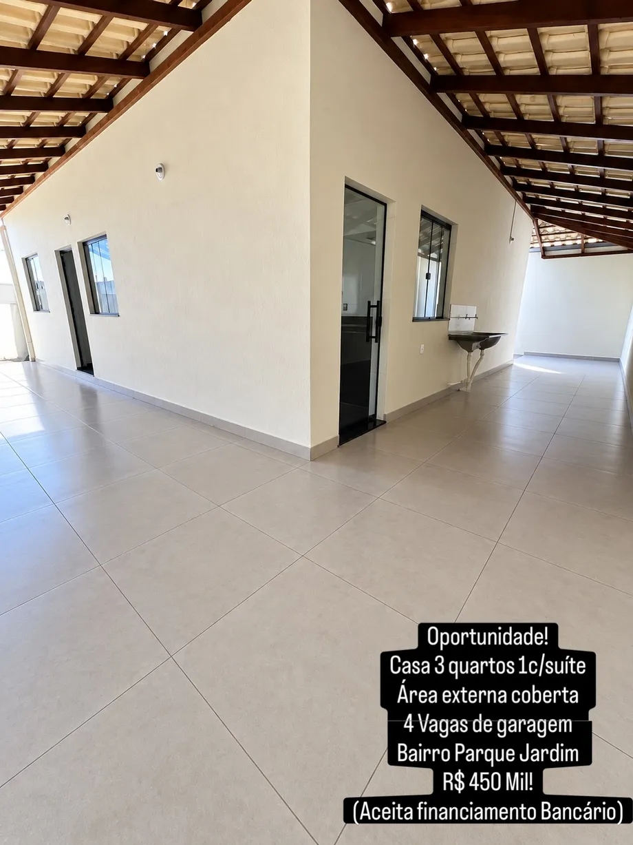 Casa 3 quartos com suíte no Parque Jardim