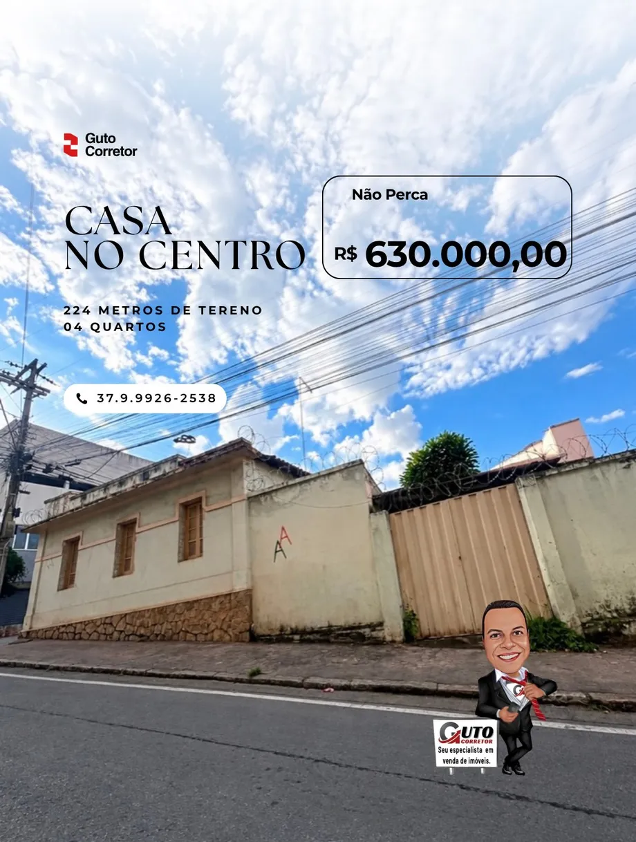 Casa 4 quartos, 224 m² à venda no Centro