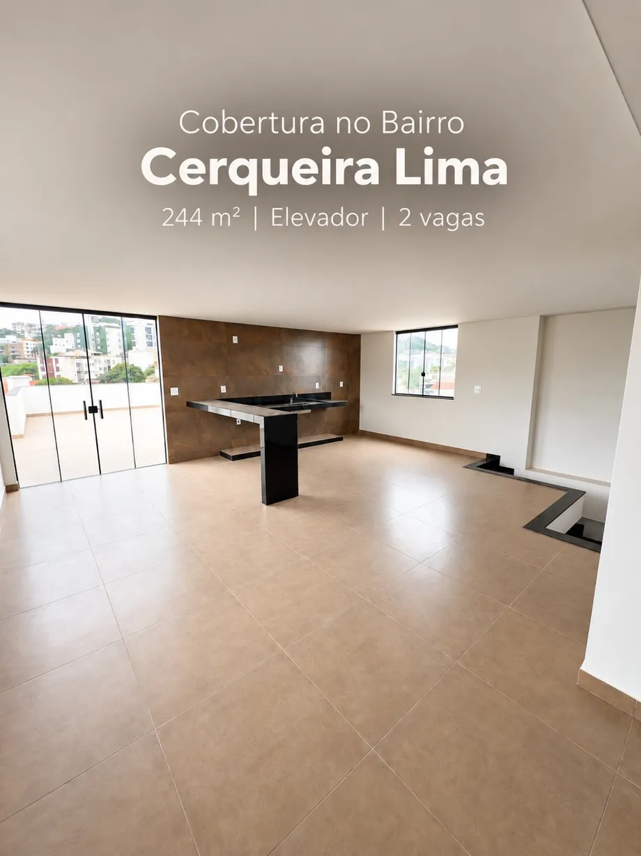 Cobertura 3 quartos, 244 m² à venda no Cerqueira Lima