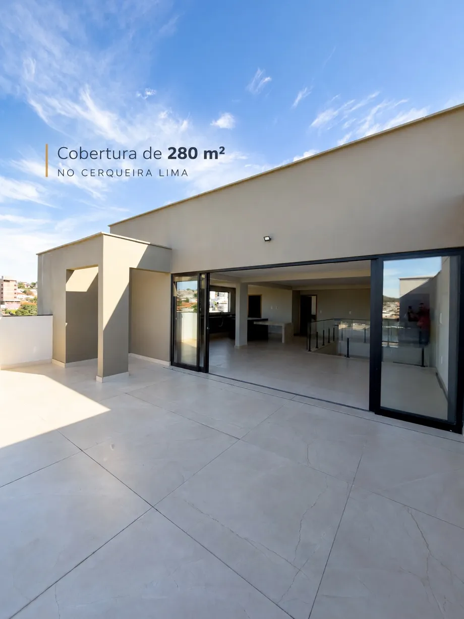 Cobertura 3 quartos na Cerqueira Lima – 280 m²
