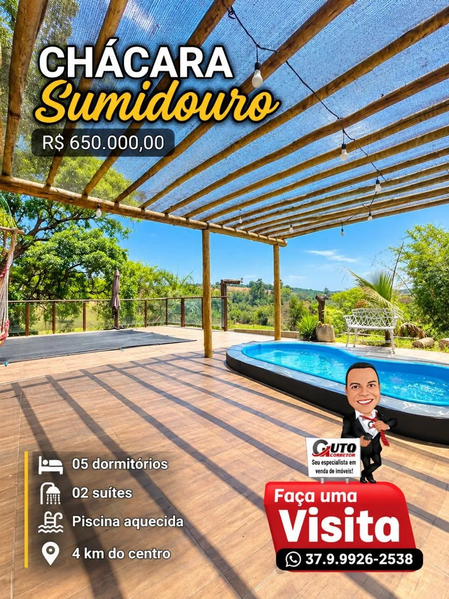 Chácara 5 dormitórios à venda no Sumidouro