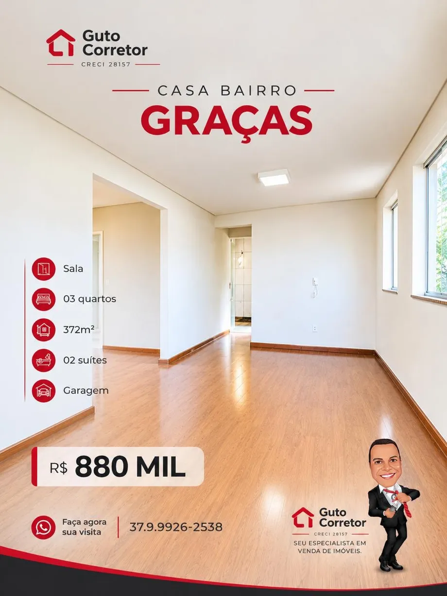 Casa à venda no Bairro das Graças