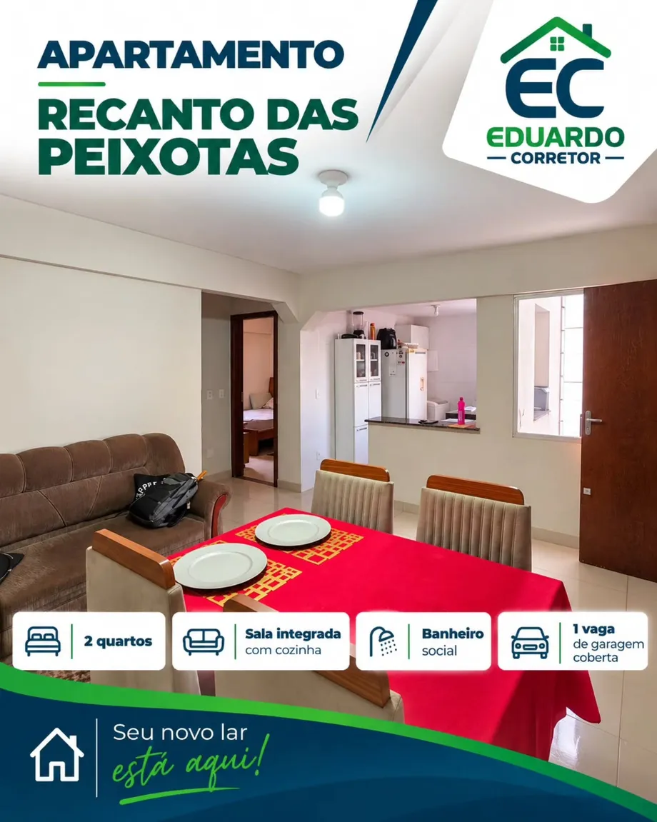 Apartamento 2 quartos no Recanto das Peixotas