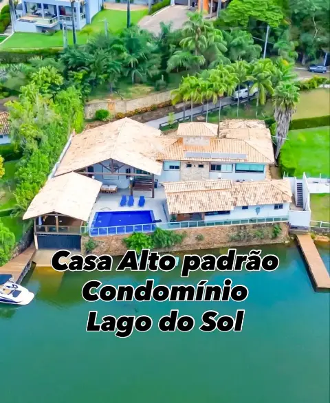 Casa alto padrão à venda no Condomínio Lago do Sol