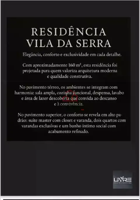 Casa 3 quartos com suíte – Vila da Serra