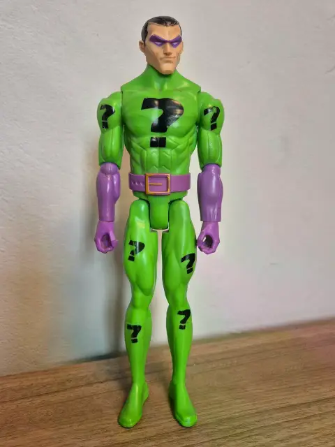 Boneco original Charada DC Comics da Mattel, 30cm, sem caixa original  (usado).