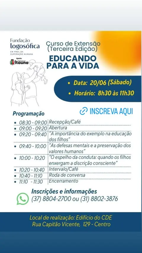Fundação - Educação para a Vida no dia 20/06