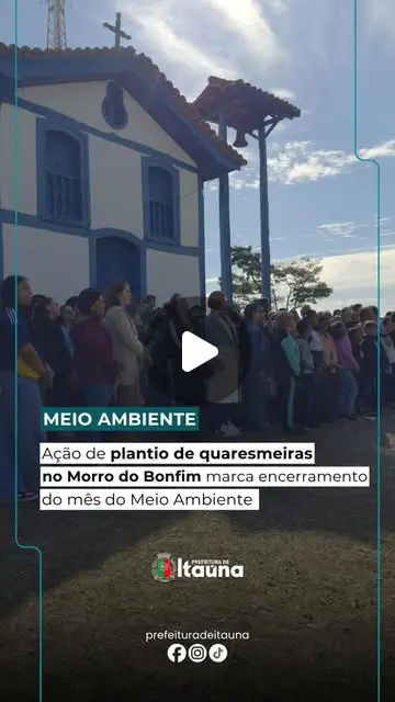 Ação especial em comemoração ao Mês do Meio Ambiente no Alto do Morro do Bonfim