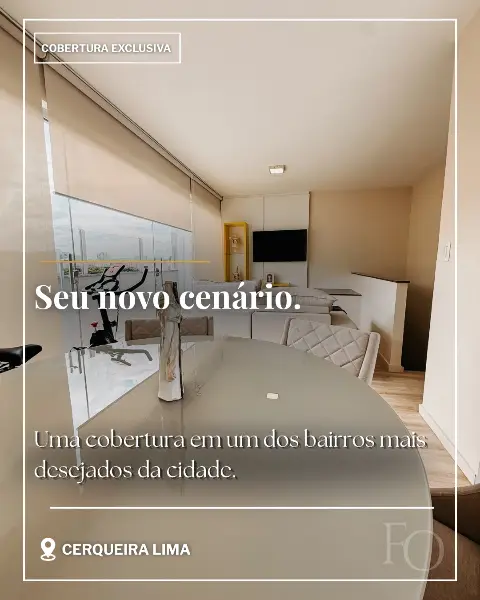 Cobertura 111 m² à venda no Cerqueira Lima