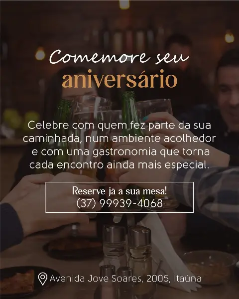 Saideira's Bar: reserve sua mesa para o aniversário